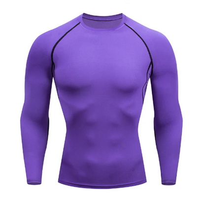 Men's Compression Long Sleeve Shirt – Quick-Dry Athletic Top