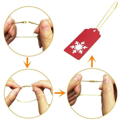 Christmas Ornament Hanging Strings 100pcs – 20cm Polyester Cord Loops
