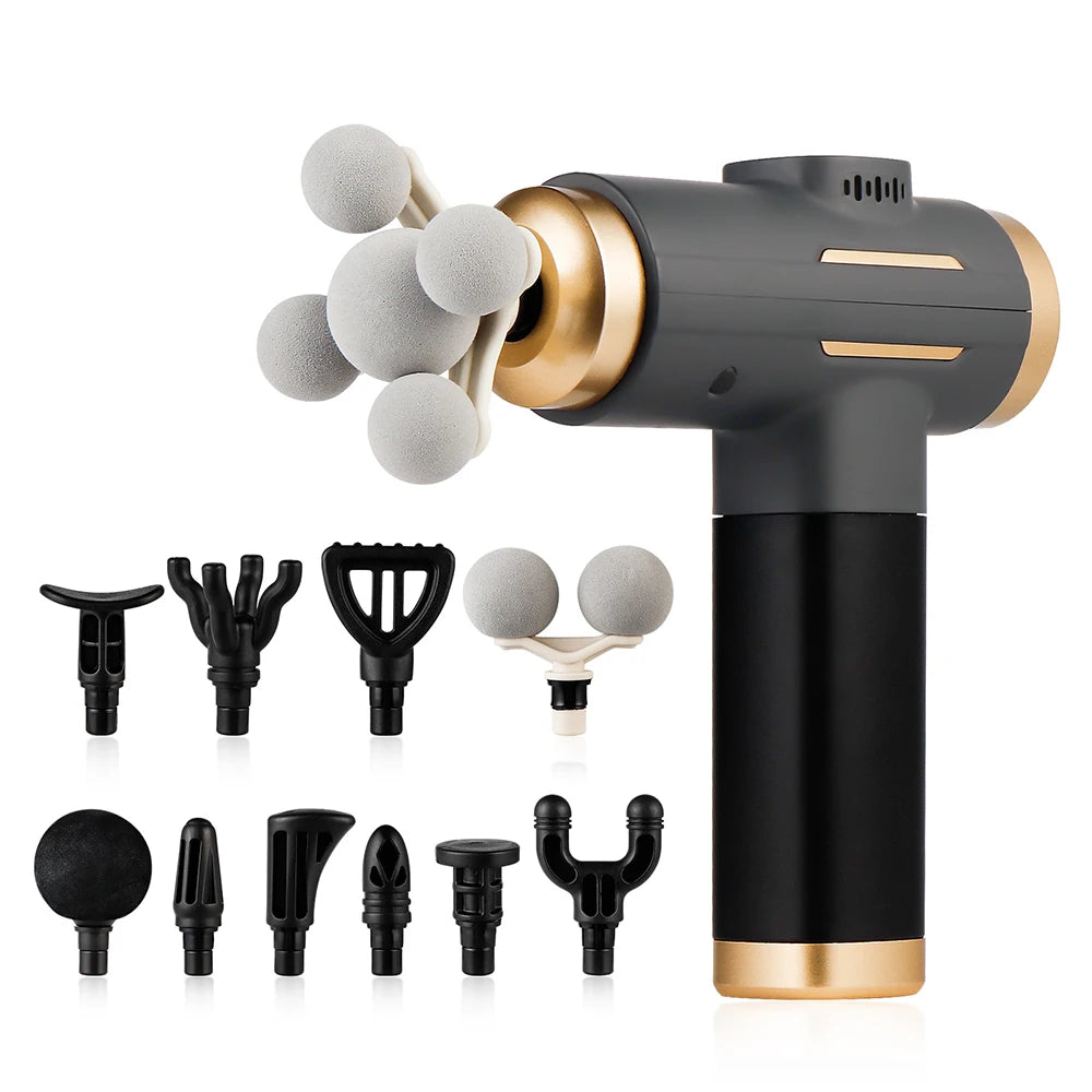 Massage Gun 11-in-1 Electric Fascia Gun with 99 Speed Levels