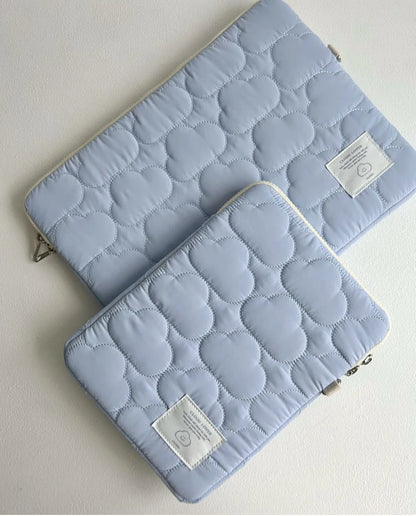 Quilted Tablet Sleeve Bag – Shockproof Pouch for iPad, Samsung, Laptop 9.7–15.6"