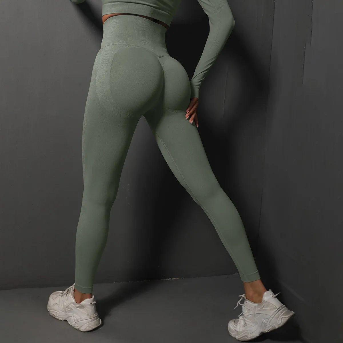 Seamless High Waist Yoga Leggings Women – Scrunch Butt Push Up Gym Pants