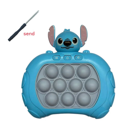 Quick Push Pop It Game Console – Cartoon Character Light & Sound
