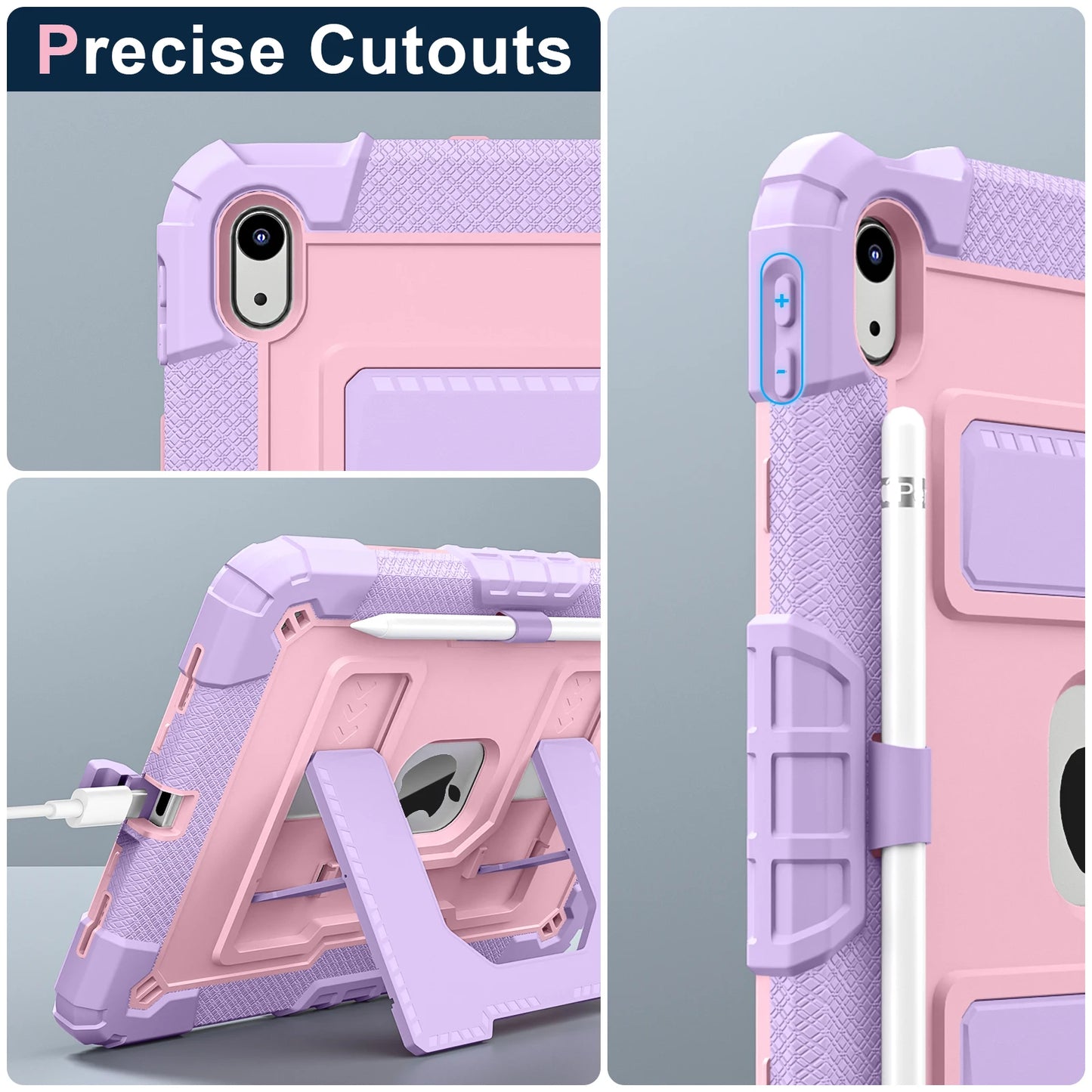 iPad Rugged Stand Case – PC & Silicone, All Models