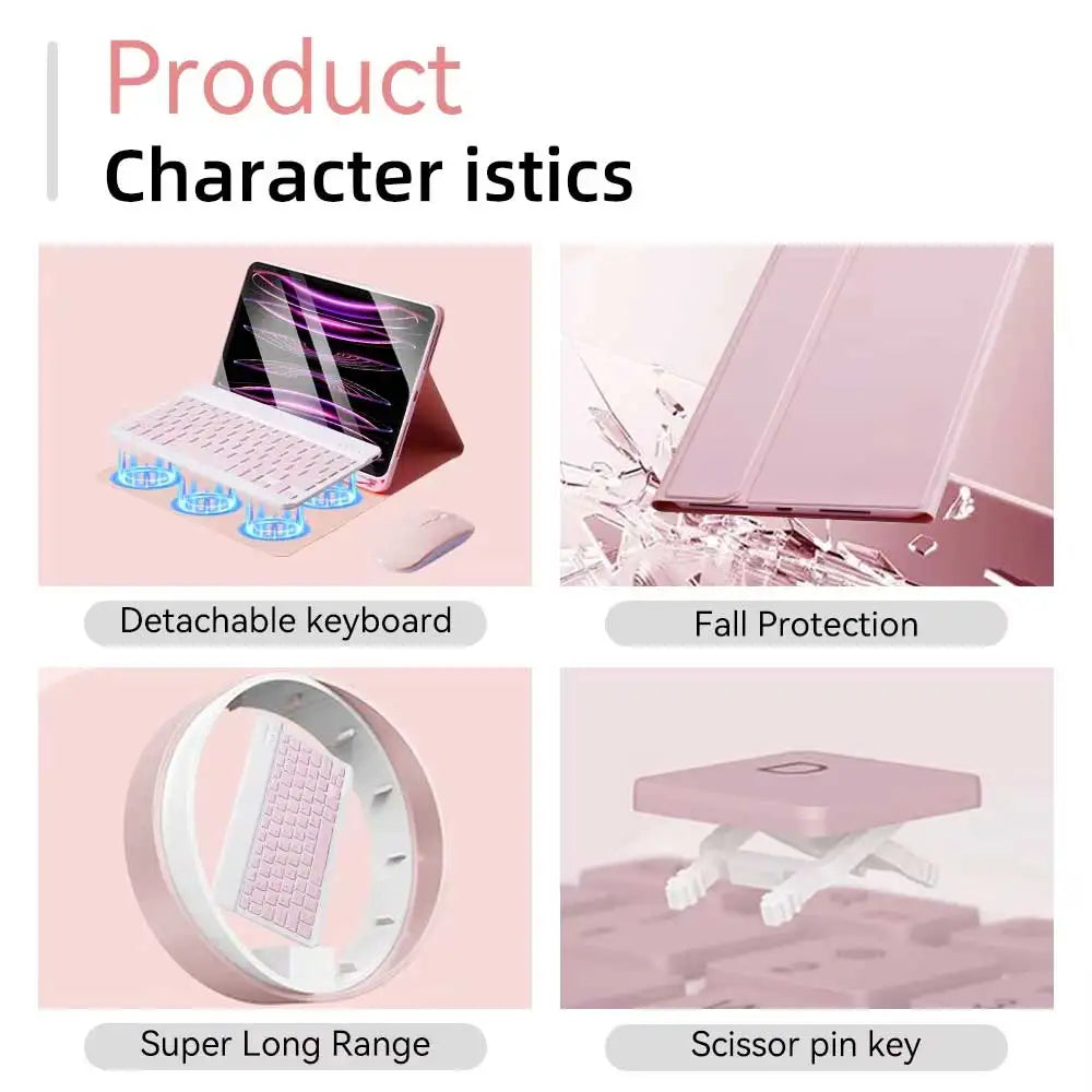 iPad Keyboard Case with Backlight & Touchpad – All Models