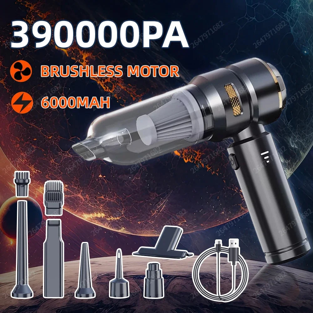Cordless Handheld Car Vacuum Cleaner with Brushless Motor & HEPA Filter