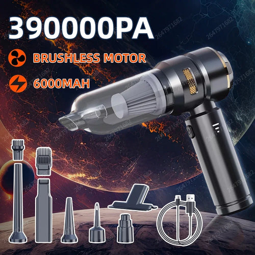 Cordless Handheld Car Vacuum Cleaner with Brushless Motor & HEPA Filter
