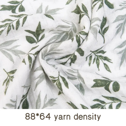 Muslin Swaddle Blanket 100% Cotton 2-Layer Baby Bath Towel Wrap