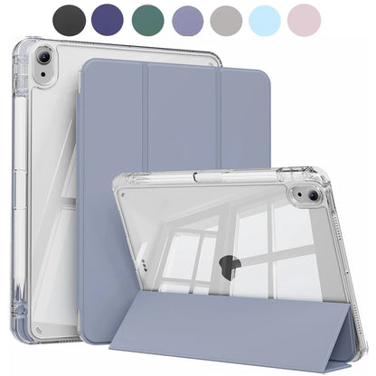 iPad Case Clear Back Smart Folio with Auto Wake/Sleep