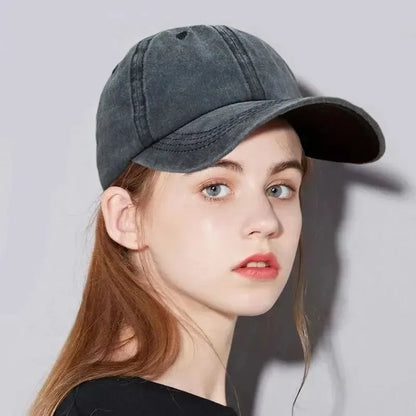 Streetwear Baseball Cap – Unisex Solid Color Cotton Hat