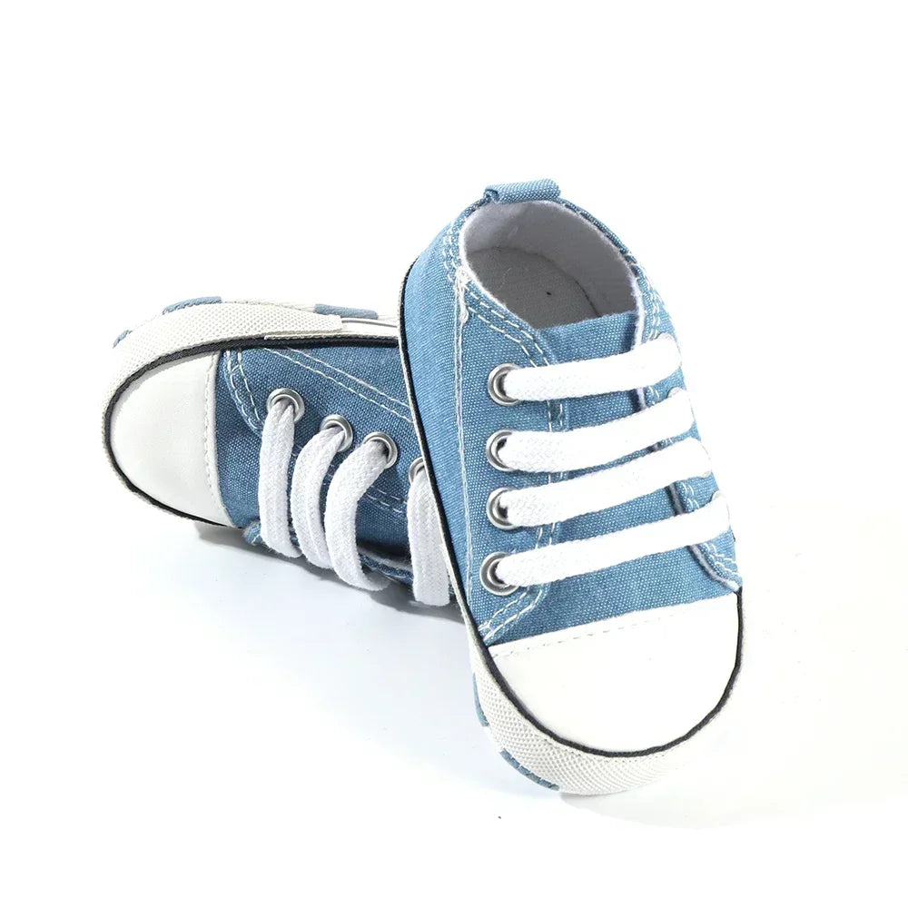 Baby Canvas Sneakers – Soft Sole First Walkers for Boys & Girls