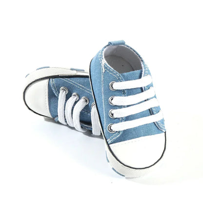 Baby Canvas Sneakers – Soft Sole First Walkers for Boys & Girls