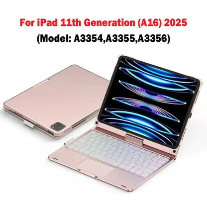 Keyboard Case for iPad Air M3 11/13 Inch & iPad 11th Gen A16