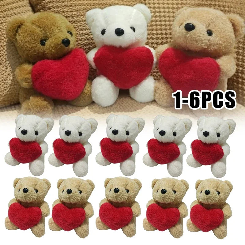 Heart Teddy Bear Plush Stuffed Animal – Valentine Gift Set