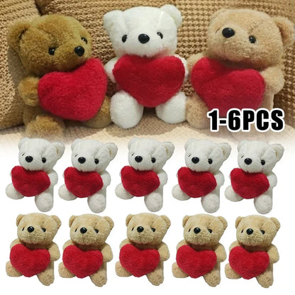 Heart Teddy Bear Plush Stuffed Animal – Valentine Gift Set