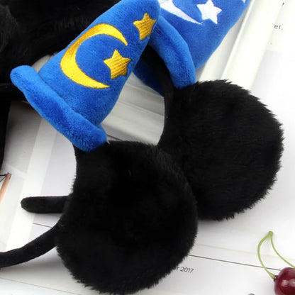 Mickey Mouse Ears Headband – Plush Sorcerer Wizard Hat