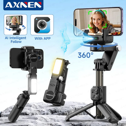 AI Gimbal Q19 Desktop 360° Auto Face Tracking Stabilizer