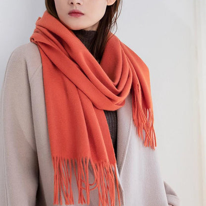 Cashmere Wool Winter Scarf for Women – Soft Wrap Shawl