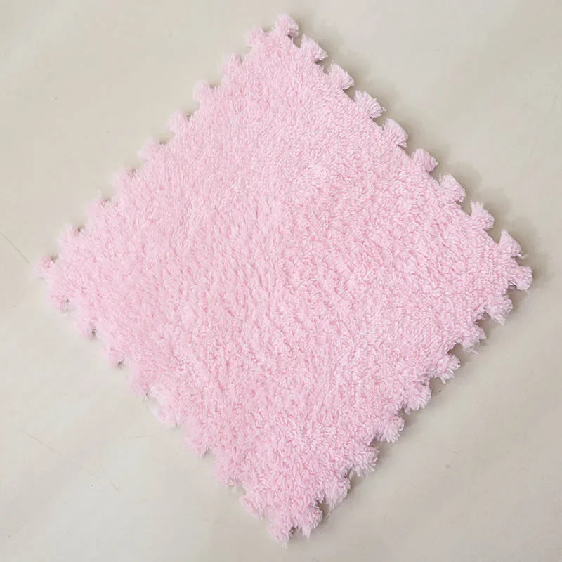 Soft Plush Interlocking Foam Puzzle Floor Mat Tiles