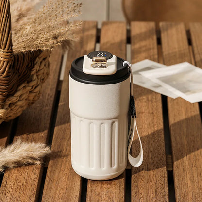 Insulated Thermos Tumbler 15oz with LED Temperature Display