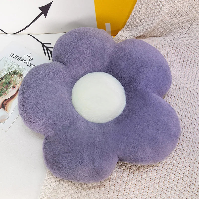 Flower Shape Plush Floor Cushion – Soft Seat Pad