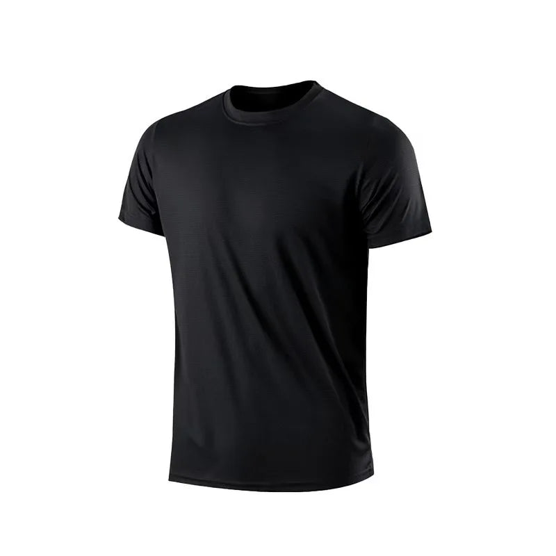 Men's Quick Dry Running T-Shirt – Loose Breathable Sport Tee