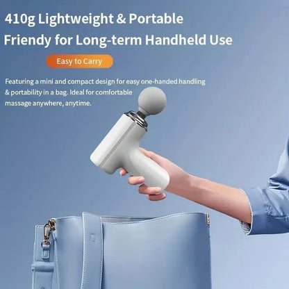 Massage Gun – Portable Electric Fascia Gun with 4 Heads