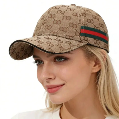 UV Protection Baseball Cap – Striped Adjustable Outdoor Sun Hat