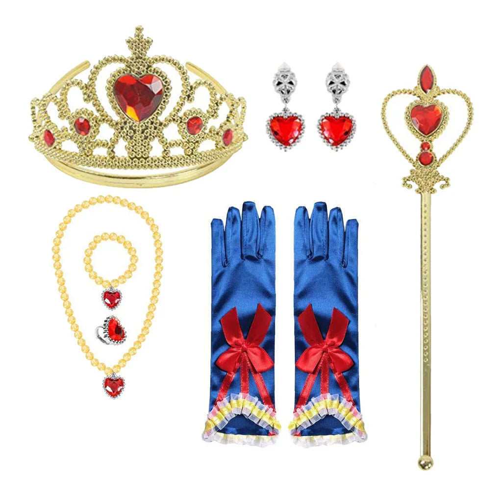 Snow White Princess Costume for Kids – Cape & Dress Set