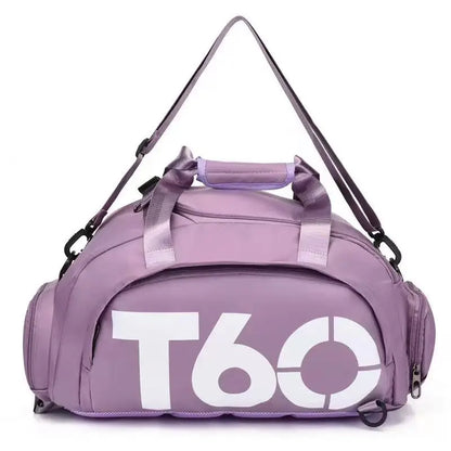 T60 Sports Gym Bag with Dry Wet Separation – Large Capacity