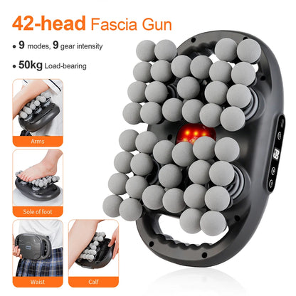 Fascia Gun Massager – Multi-Head High-Frequency Vibration