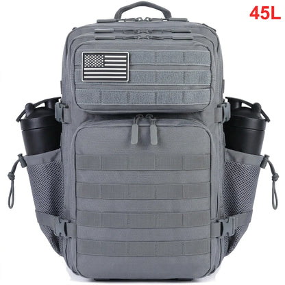 45L Tactical Backpack – Waterproof Military Hiking Bag