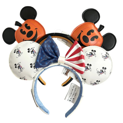 Mickey Minnie Mouse Ear Headband – Disney Sequin & Bow Styles for Adults & Kids
