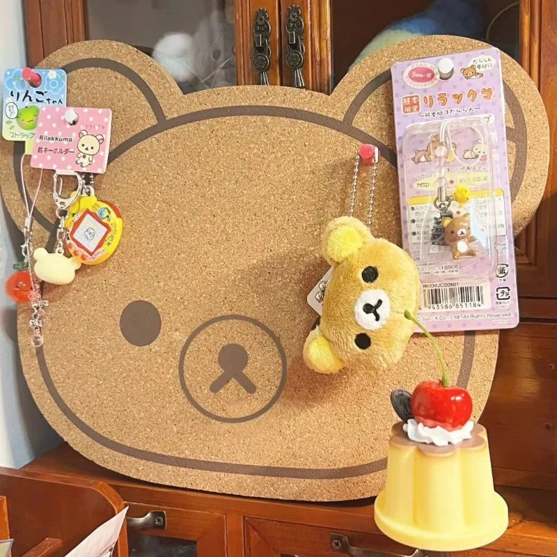 Rilakkuma Bear Felt Wall Panel – Kids Room Decor 9.4x11.8in