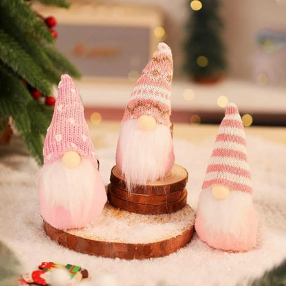 Christmas Gnome Hanging Decorations 3pcs Plush Santa Elves