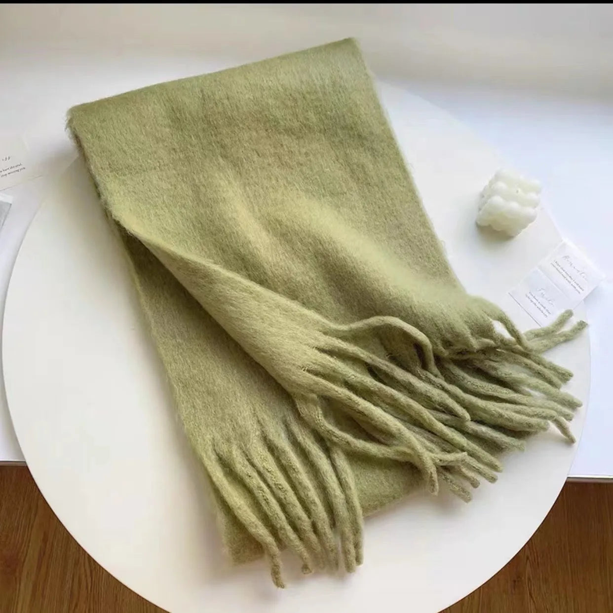 Pashmina Winter Scarf – Women's Thick Warm Shawl with Tassels