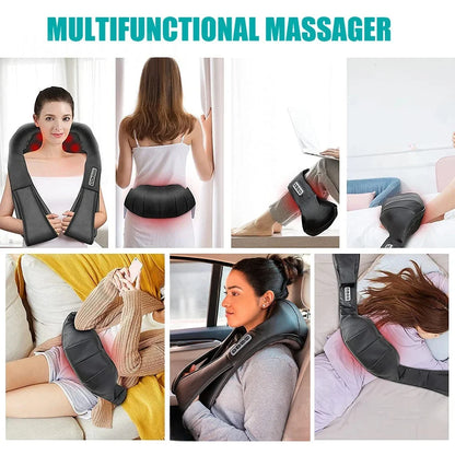 Shiatsu Neck & Shoulder Massager with Heat – U-Shape Deep Kneading