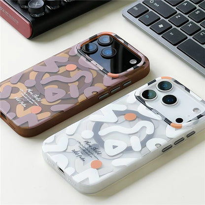 Trendy Graffiti Pattern for Magsafe Wireless Charge iPhone Case