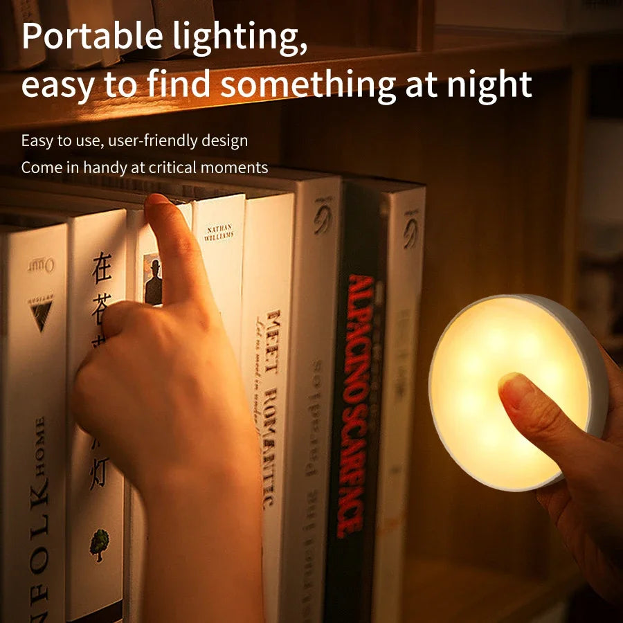 Motion Sensor LED Night Light – Rechargeable Cabinet & Wall Lamp