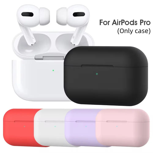 Silicone AirPods Case with Carabiner Hook – Soft Protective Cover
