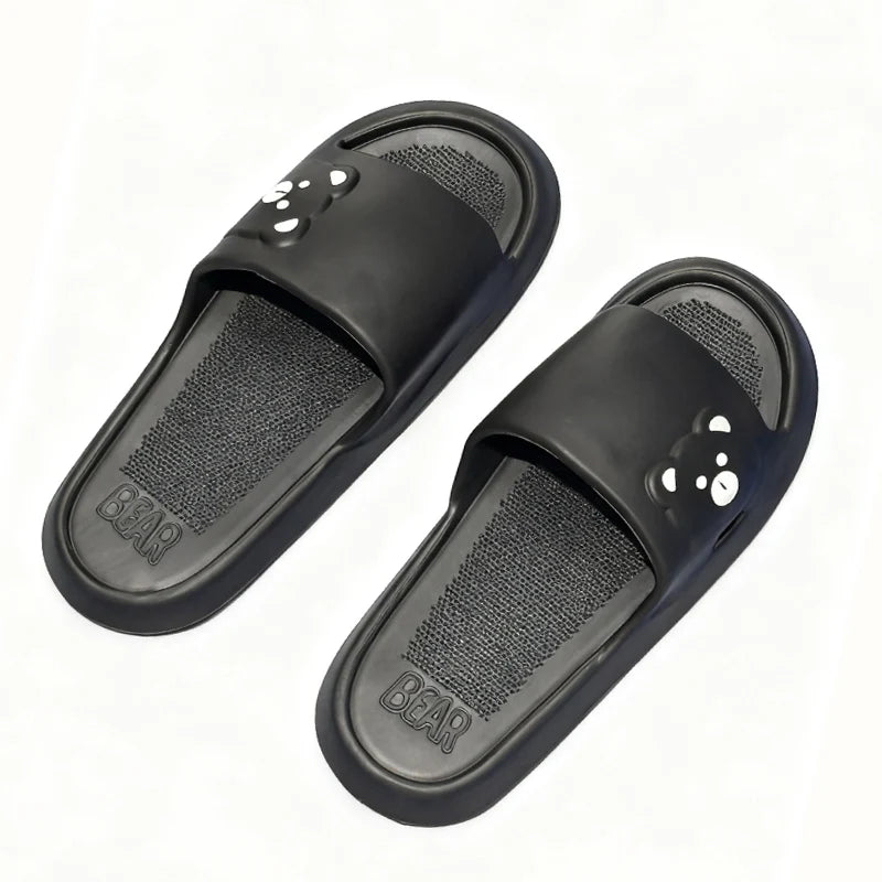 Cartoon Bear Indoor Slippers – Lightweight Soft EVA Slides for Women