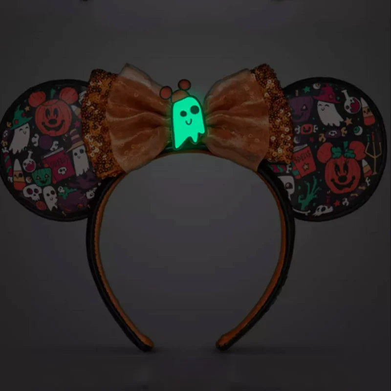 Disney Mickey Minnie Ears Headband – Sequin Bow Costume Cosplay