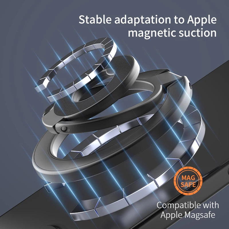 MagSafe Magnetic Phone Ring Holder – Foldable Stand & Grip