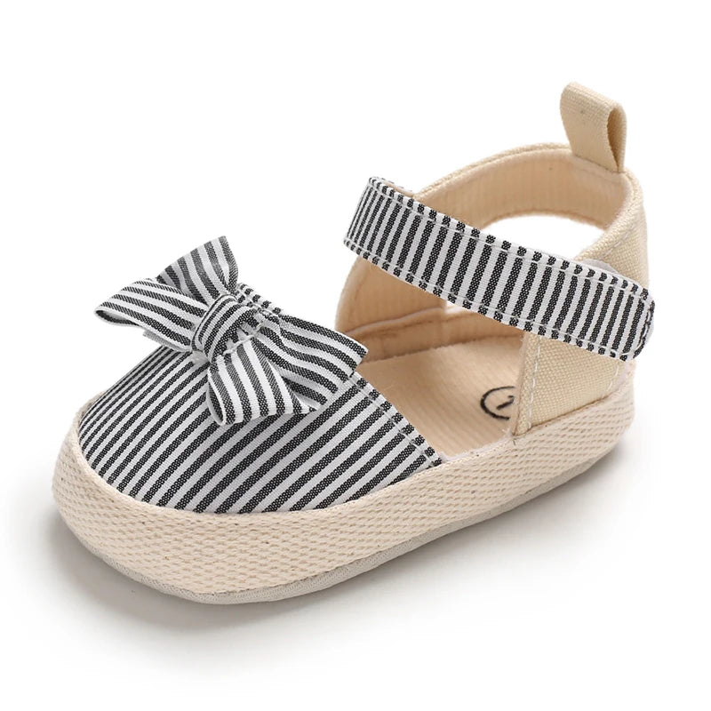 Baby Girl Bow Sandals Soft Sole First Walker Shoes