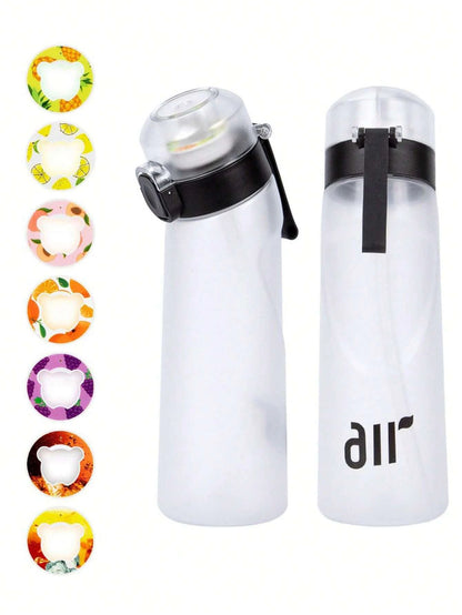 Portable Air Water Bottle with Straw and Flavor Pod