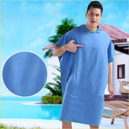 Hooded Changing Robe – Quick-Dry Microfiber Surf Poncho