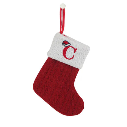 Christmas Knit Letter Stocking Ornament – A–Z & Snowflake