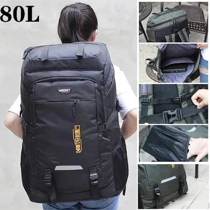 Men's Outdoor Backpack 50L/80L – Hiking Travel Rucksack