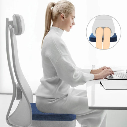 Memory Foam Seat Cushion for Office Chair & Hemorrhoid Relief