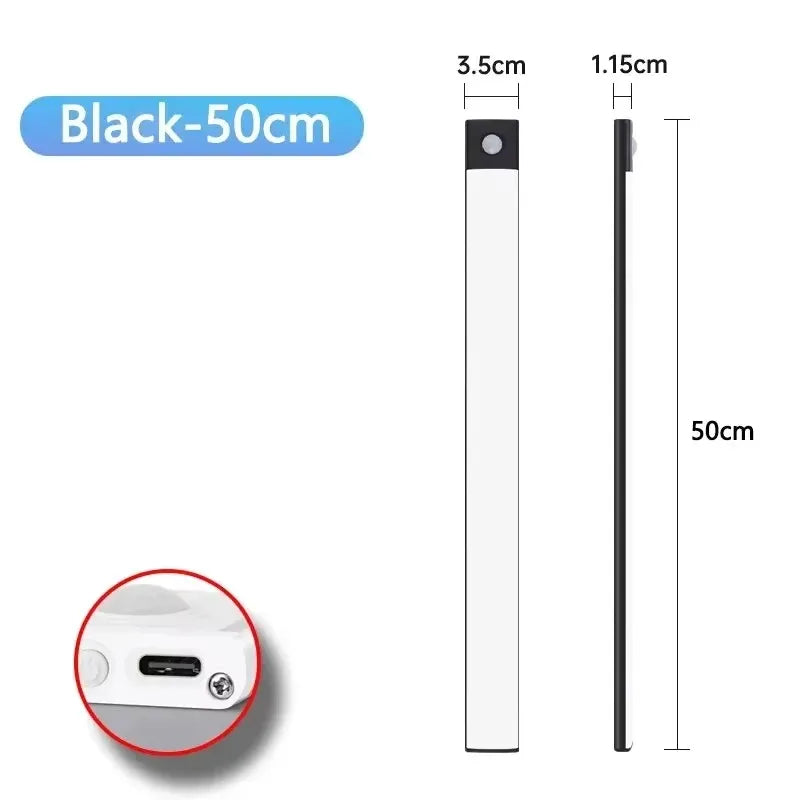 LED Under Cabinet Light with Motion Sensor USB Rechargeable