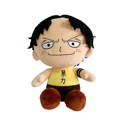 25CM One Piece Luffy Chopper Ace Zoro Plush Doll